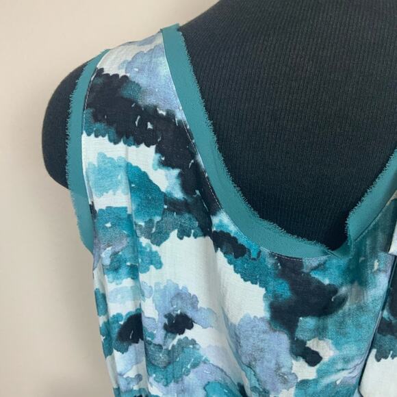 Simply Vera Vera Wang Water Color Top Size Large - Picture 8 of 11
